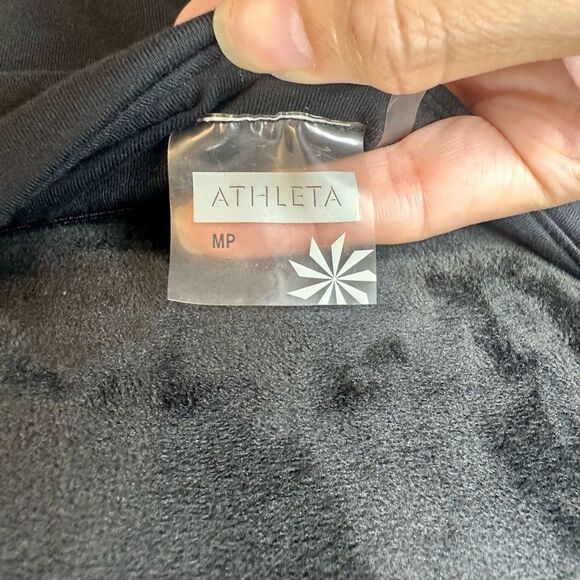 ATHLETA Floral Halter Shelf Bra Summer Sheath Dress Size M Petite - Picture 8 of 11